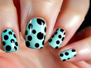czarna kropeczka na paznokciu,